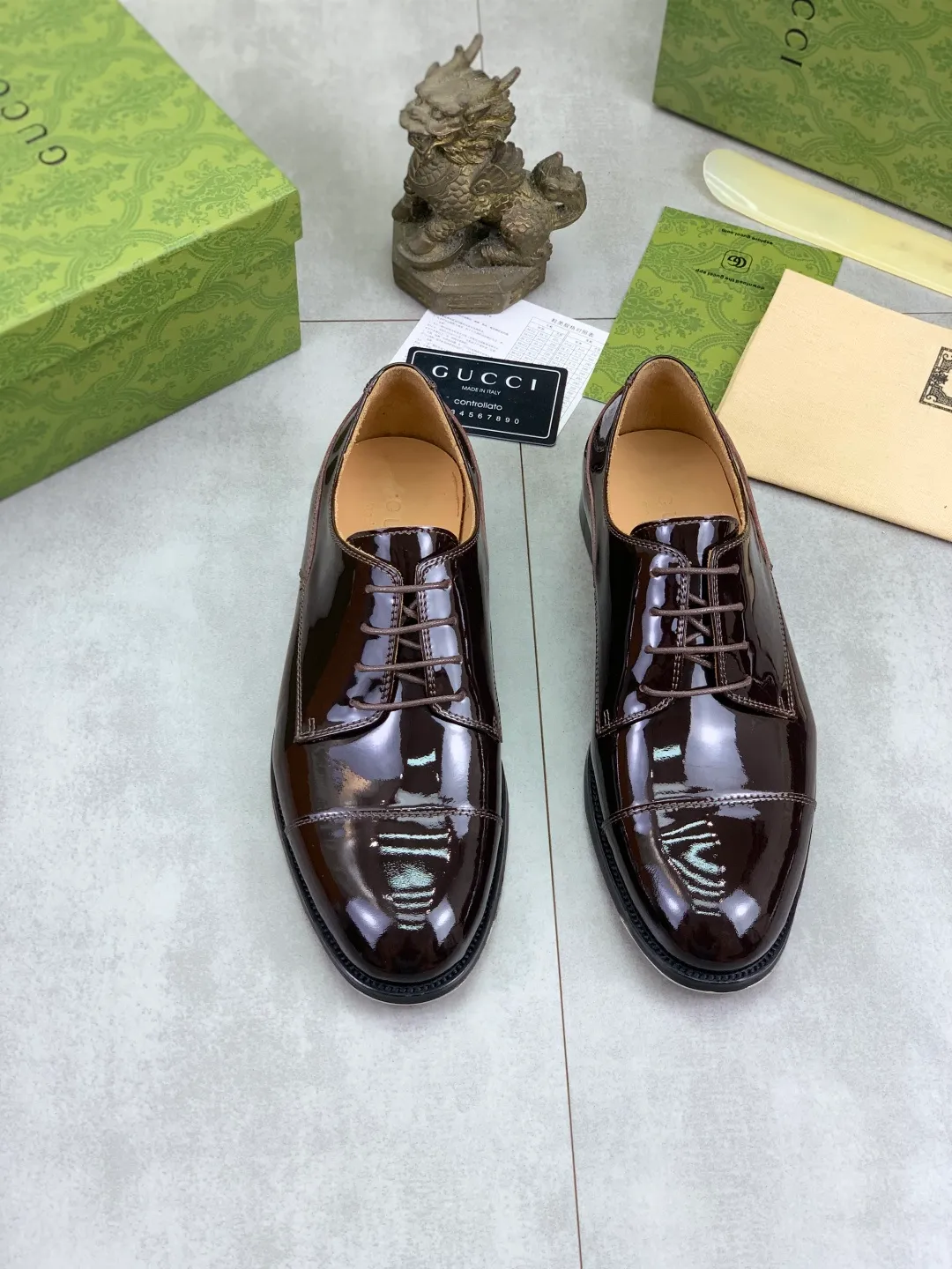Men's men's shoes 💰P640 [New style] Water dyed cowhide 💰💎💎💎 [Gucci] GUCCI high-end men's formal business leather shoes, original order 1:1! Original imported high-end open-edge beaded calfskin, original metal buckle, imported first-layer cowhide lining for feet. Original high-end outsole, men's shoe size: 39-44 (45 customized) 2️⃣ colors available